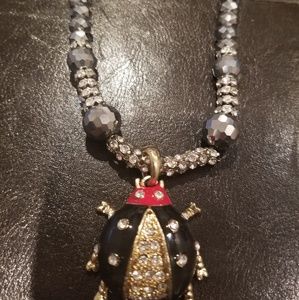 Lady bug necklace